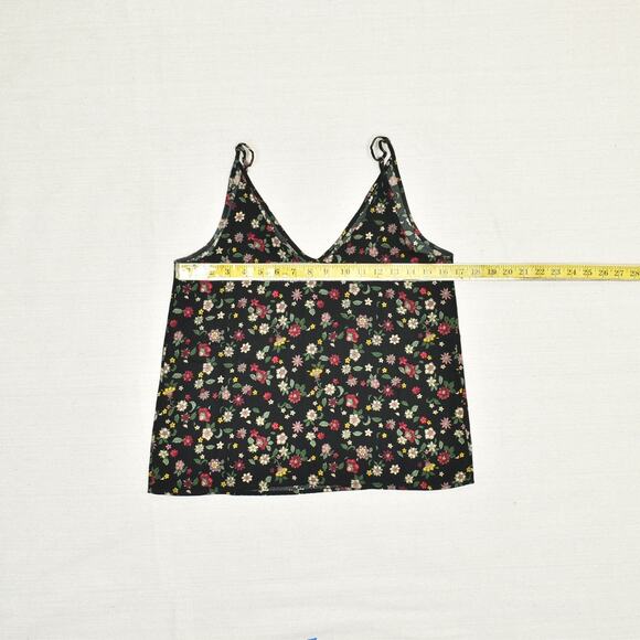 Abercrombie & Fitch Women Blouse V Neck Sleeveless Polyester Black Size S - Picture 4 of 8